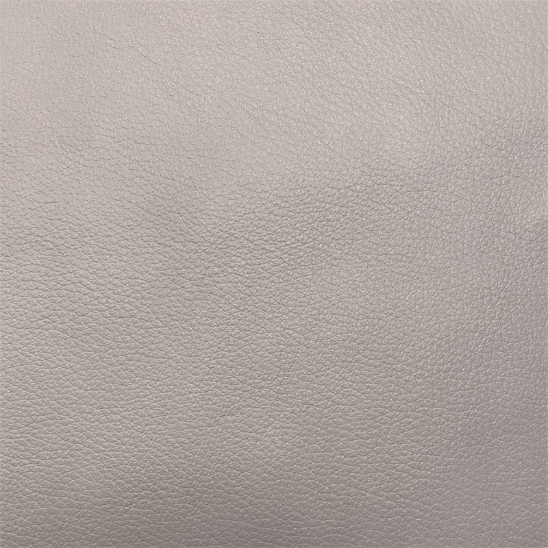 Armen Living Leather Reclining Sofa w/ Power Headrest & Lumbar Support in Gray