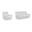 Armen Living Estelle 2-Piece Fabric Reclining Set Sofa & Recliner in Gunmetal