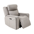 Armen Living Claude 2-Piece Dual Leather Power Reclining Sofa Set in Brown