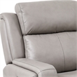 Armen Living Claude 2-Piece Dual Leather Power Reclining Sofa Set in Brown