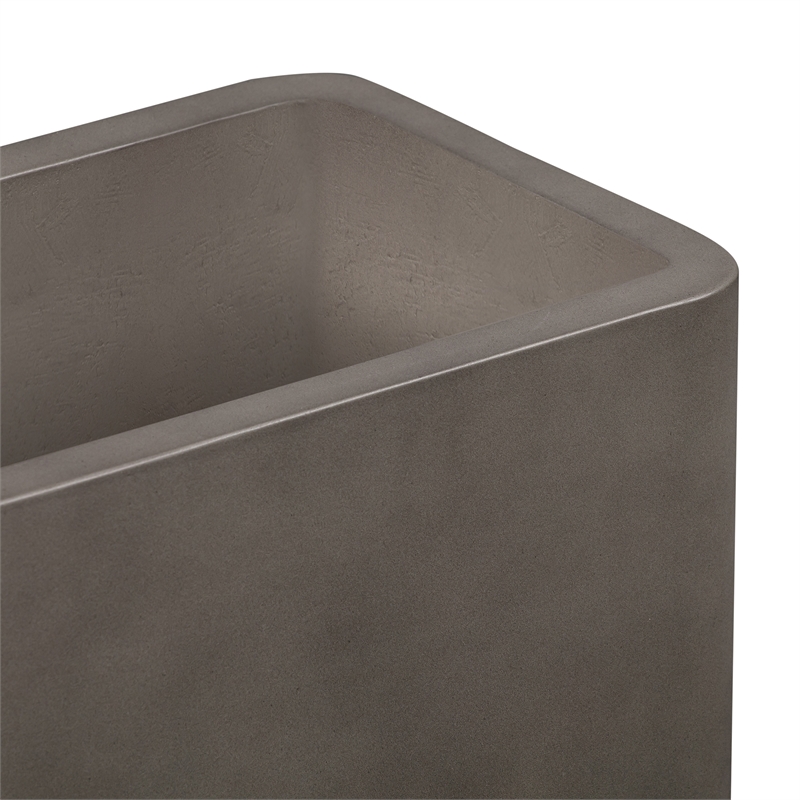 Sunstone Indoor or Outdoor Planter in Gray Concrete