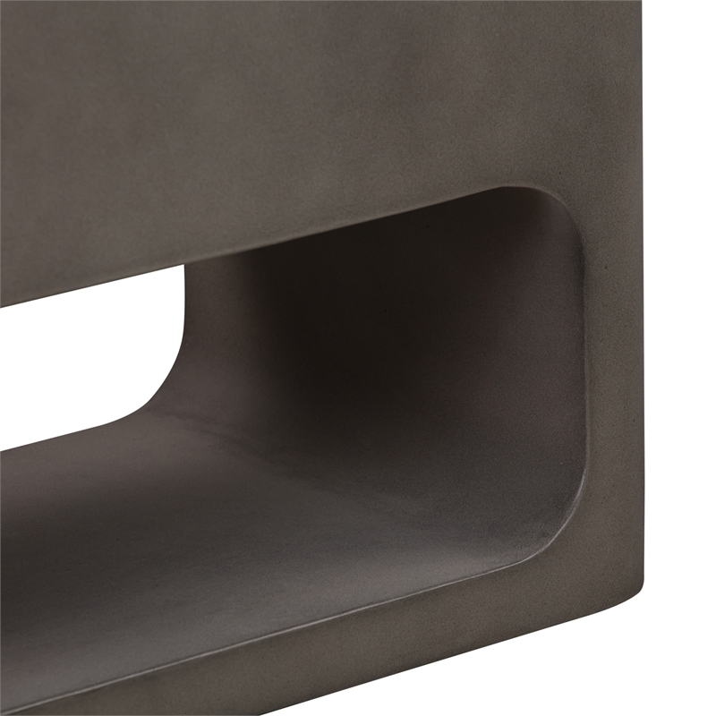 Sunstone Indoor or Outdoor Planter in Gray Concrete
