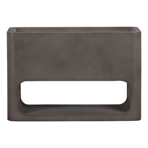 Sunstone Indoor or Outdoor Planter in Gray Concrete