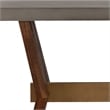 Picadilly Rectangle Console Table in Acacia Wood and Concrete