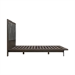 Armen Living Marquis Wood Queen Platform Bed with Headboard in Oak/Gray