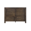 Armen Living Marquis Wood Queen Platform Bed with Headboard in Oak/Gray