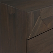 Armen Living Marquis 6-Drawer Oak Wood Dresser with Black Metal Legs in Gray