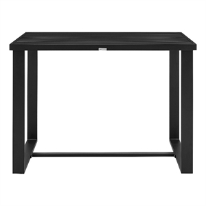 felicia outdoor patio counter height dining table in black