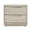 Armen Living Abbey King 4-Piece Modern Wood Bedroom Set in Gray Oak