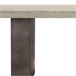 Armen Living Abbey Modern Concrete & Wood Coffee Table in Gray Oak/Silver-Gray