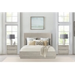 Armen Living Abbey 3-Piece Queen Modern Wood Bed & Two Nightstands in Gray Oak