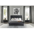 Armen Living Carnaby 3-Piece Wood Queen Bedroom Set in Black Brushed Oak