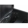 Armen Living Carnaby 3-Piece Wood King Bedroom Set in Black Brushed Oak