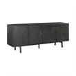 Armen Living Holland 4-Door Wood Sideboard Buffet in Black Brushed Oak