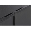 Armen Living Holland 4-Door Wood Sideboard Buffet in Black Brushed Oak