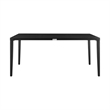 Armen Living Aileen 7-Piece Wicker / Rattan Outdoor Dining Table Set in Black