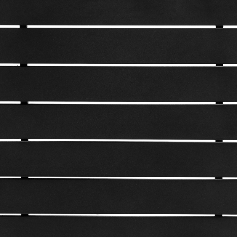 Armen Living Felicia 5-Piece Modern Aluminum Patio Bar Table Set in Black/Gray