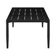 Armen Living Shari 4-Piece Aluminum Patio Lounge Set in Black/Gray