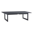 Armen Living Argiope 4-Piece Aluminum Outdoor Conversation Set in Dark Gray