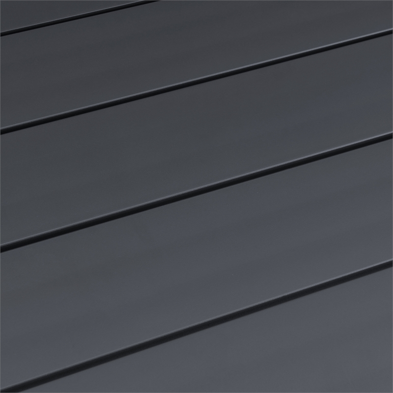 Armen Living Argiope 4-Piece Aluminum Outdoor Conversation Set in Dark Gray