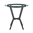 Armen Living Naomi and Lorin 5-Piece Metal Counter Dining Set in Black/Gray
