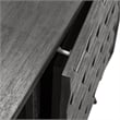 Armen Living Makena Modern Acacia Wood Sideboard Buffet in Gray/Black