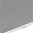 Armen Living Royal Outdoor Aluminum Dining Table with Stone Top in White/Gray