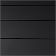 Armen Living Felicia Modern Aluminum Patio Dining Table in Black