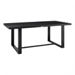 Armen Living Felicia Modern Aluminum Patio Dining Table in Black
