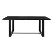 Armen Living Felicia Modern Aluminum Patio Dining Table in Black