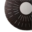 Armen Living Sachi Round Wood/Concrete Outdoor Dining Table in Brown