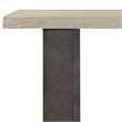 Armen Living Abbey Modern Concrete & Wood Console Table in Gray Oak/Silver-Gray