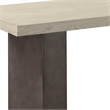 Armen Living Abbey Modern Concrete & Wood Console Table in Gray Oak/Silver-Gray