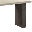 Armen Living Abbey Modern Concrete & Wood Console Table in Gray Oak/Silver-Gray