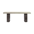 Armen Living Abbey Modern Concrete & Wood Dining Table in Gray/Oak