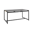 Armen Living Royal 7-Piece Outdoor Modern Aluminum Dining Set in Black/Dark Gray
