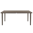 Armen Living Silvana 5-Piece Outdoor Fabric/Aluminum Dining Set in Gray/Brown
