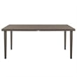 Armen Living Silvana 7-Piece Outdoor Fabric/Aluminum Dining Set in Gray/Brown