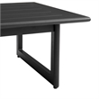 Armen Living Grand 4-Piece Aluminum Outdoor Seating Set in Black/Gray