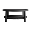 Armen Living Grand 3-Piece Aluminum Outdoor Seating Set in Black/Dark Gray
