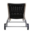 Chateau Adjustable Chaise Lounge Chair in Eucalyptus Wood and Charcoal Rope