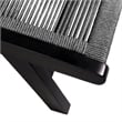 Chateau Patio Adjustable Chaise Lounge Chair in Eucalyptus Wood and Gray Rope