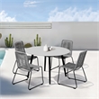 Sydney and Shasta 5 Piece Patio Outdoor Dining Set