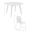 Sydney and Shasta 5 Piece Patio Outdoor Dining Set