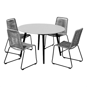 Sydney and Shasta 5 Piece Patio Outdoor Dining Set
