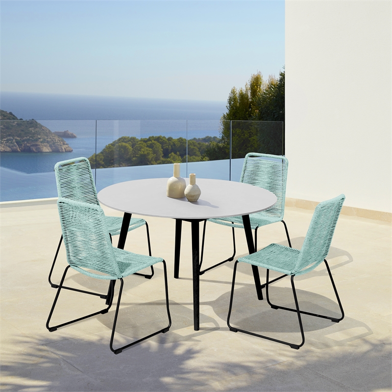 Sydney and Shasta 5 Piece Patio Outdoor Dining Set