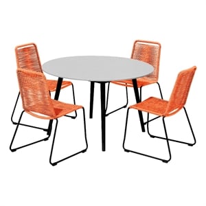 Sydney and Shasta 5 Piece Patio Outdoor Dining Set