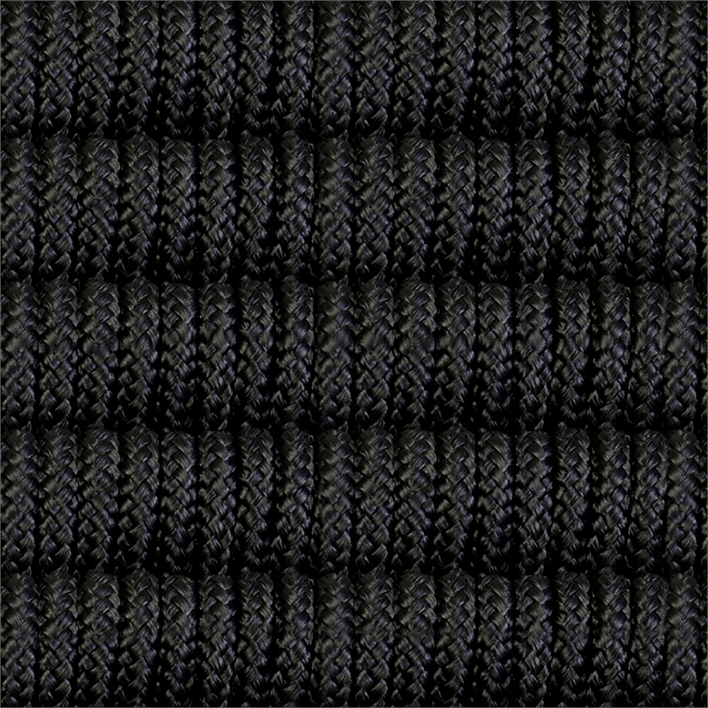 Sydney/Clip Patio 5 Piece Dining Set in Black Rope with Black Eucalyptus Wood