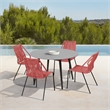Sydney and Clip Outdoor Patio 5 Piece Dining Set