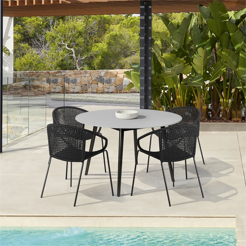 Sydney and Snack 5 Piece Outdoor Patio Dining Set